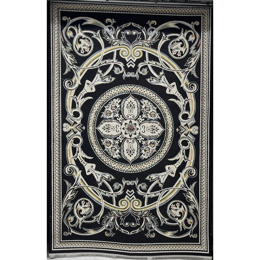 سجاد سفير تركي SRC03A اسود مولتي مقاس 80*150