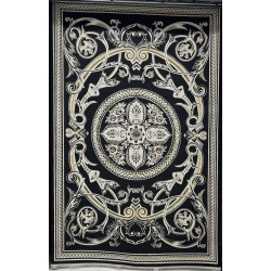 سجاد سفير تركي SRC03A اسود مولتي مقاس 80*150