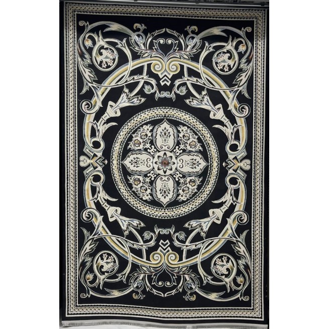 سجاد سفير تركي SRC03A اسود مولتي مقاس  200*300