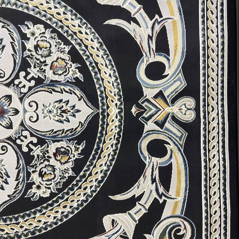 سجاد سفير تركي SRC03A اسود مولتي مقاس 80*150