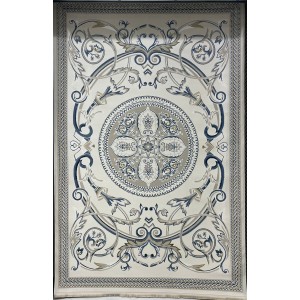 سجاد سفير تركي SRC03A كريم سماوي مقاس 80*150