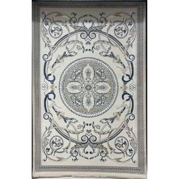 سجاد سفير تركي SRC03A كريم سماوي مقاس  250*350