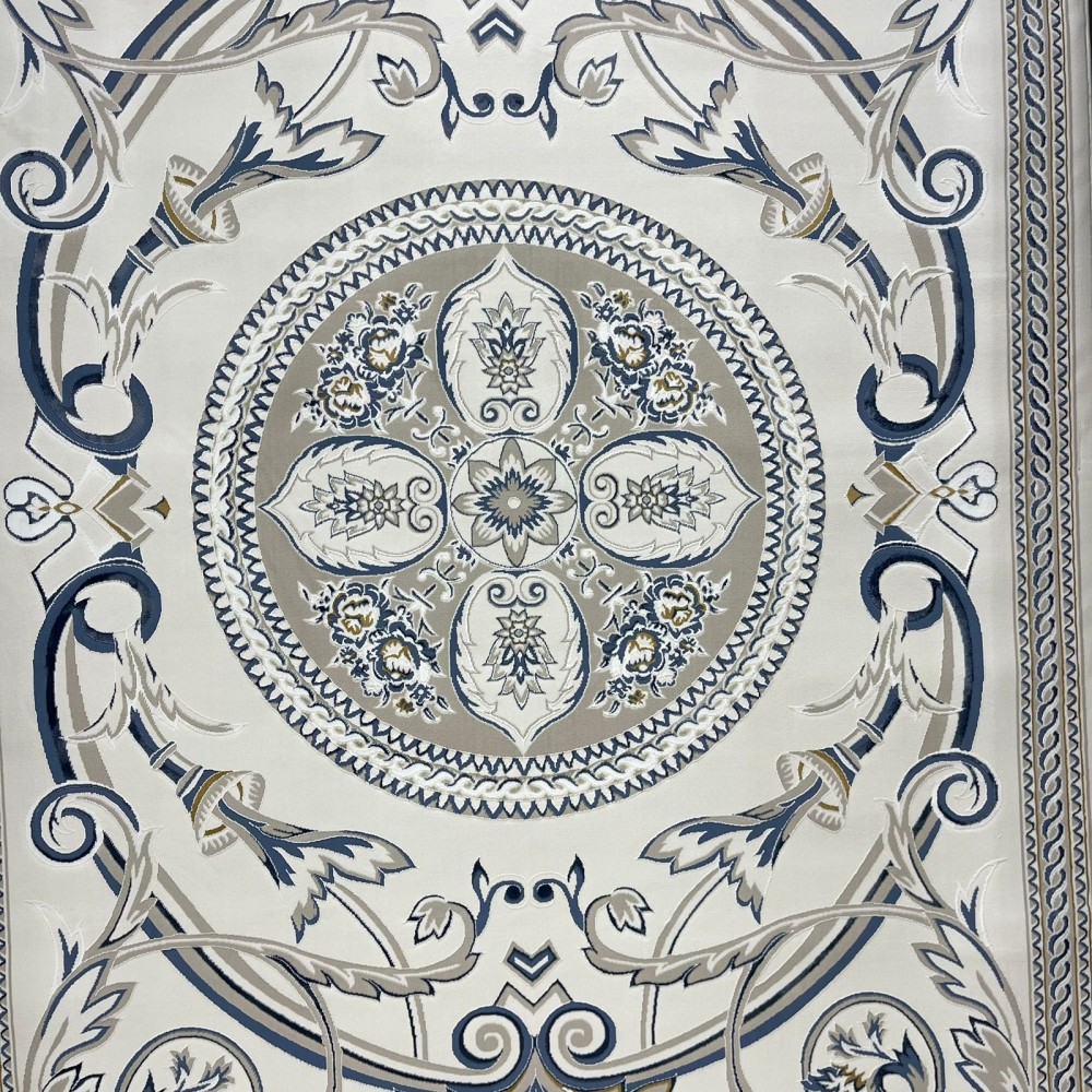 سجاد سفير تركي SRC03A كريم سماوي مقاس 80*150