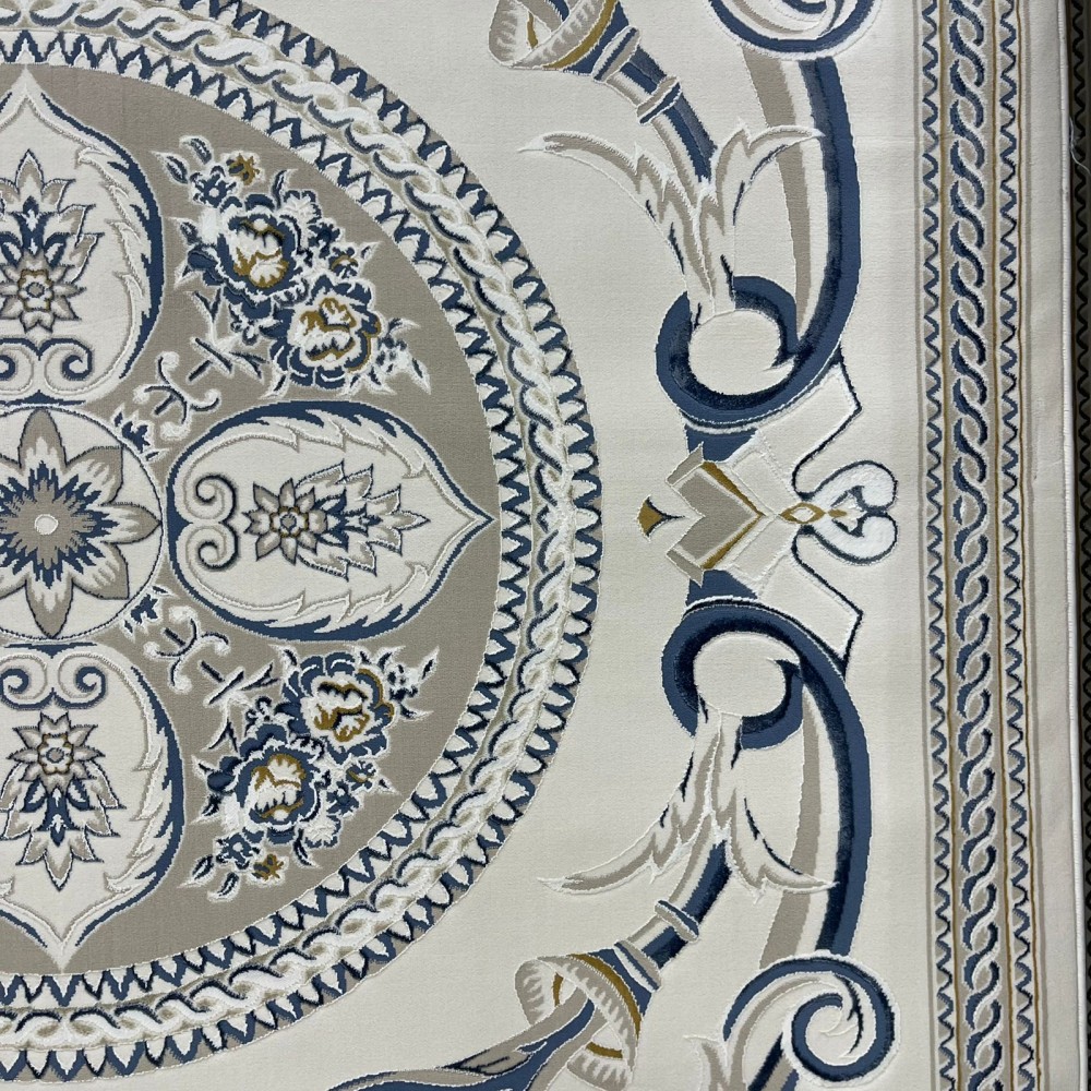 سجاد سفير تركي SRC03A كريم سماوي مقاس 80*150