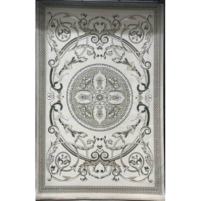 سجاد سفير تركي SRC03A كريم اخضر مقاس 100*200