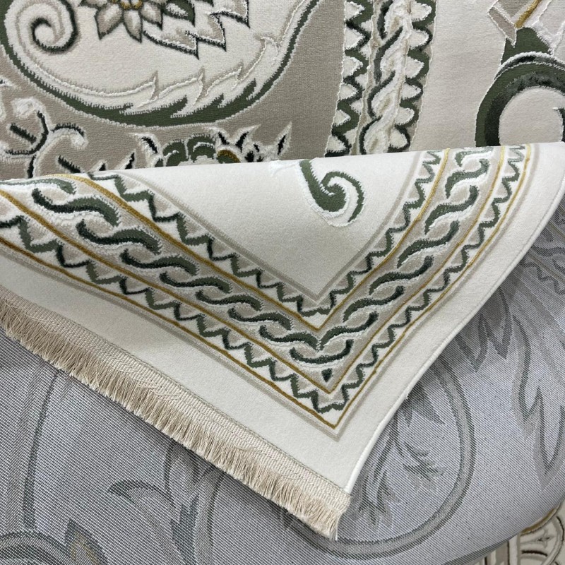 سجاد سفير تركي SRC03A كريم اخضر مقاس  250*350