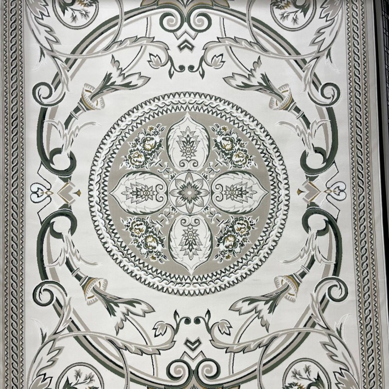 سجاد سفير تركي SRC03A كريم اخضر مقاس  250*350