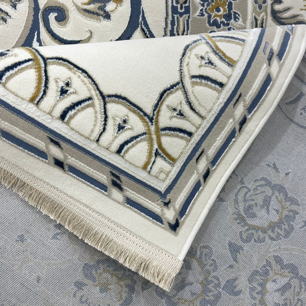 سجاد سفير تركي SRC04A كريم سماوي مقاس 50*80