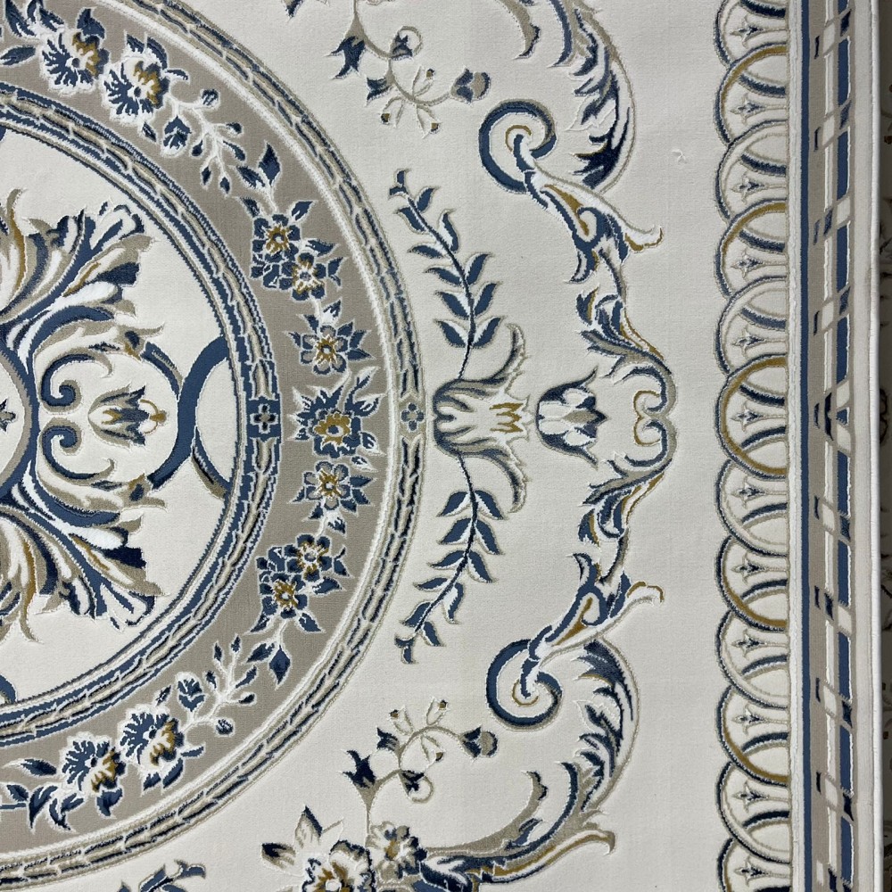 سجاد سفير تركي SRC04A كريم سماوي مقاس 50*80