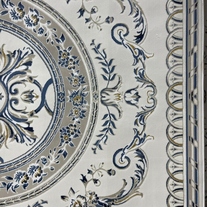 سجاد سفير تركي SRC04A كريم سماوي مقاس 50*80