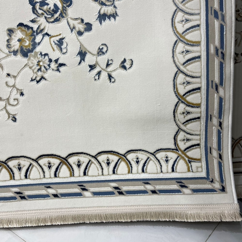 سجاد سفير تركي SRC04A كريم سماوي مقاس 50*80