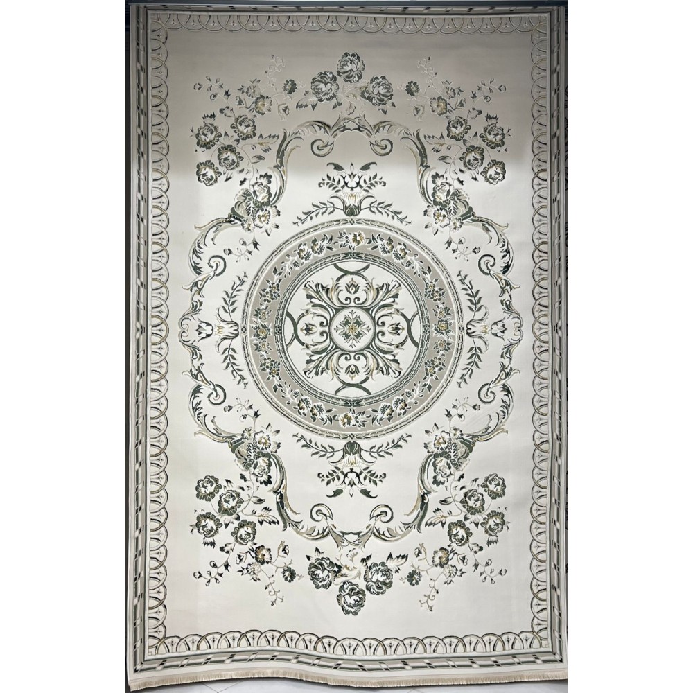 سجاد سفير تركي SRC04A كريم اخضر مقاس 300*400