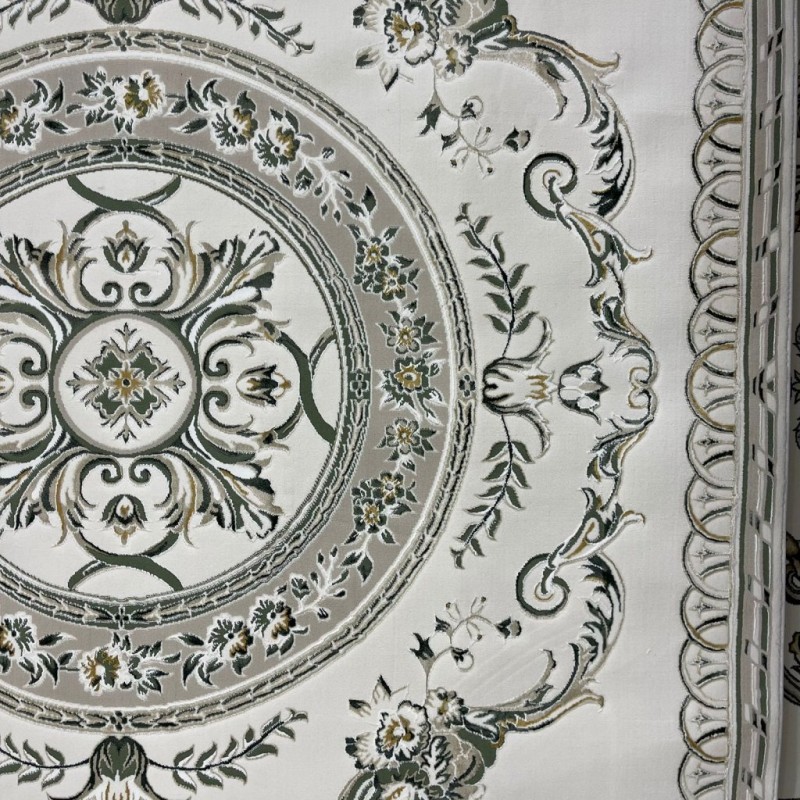 سجاد سفير تركي SRC04A كريم اخضر مقاس 300*400