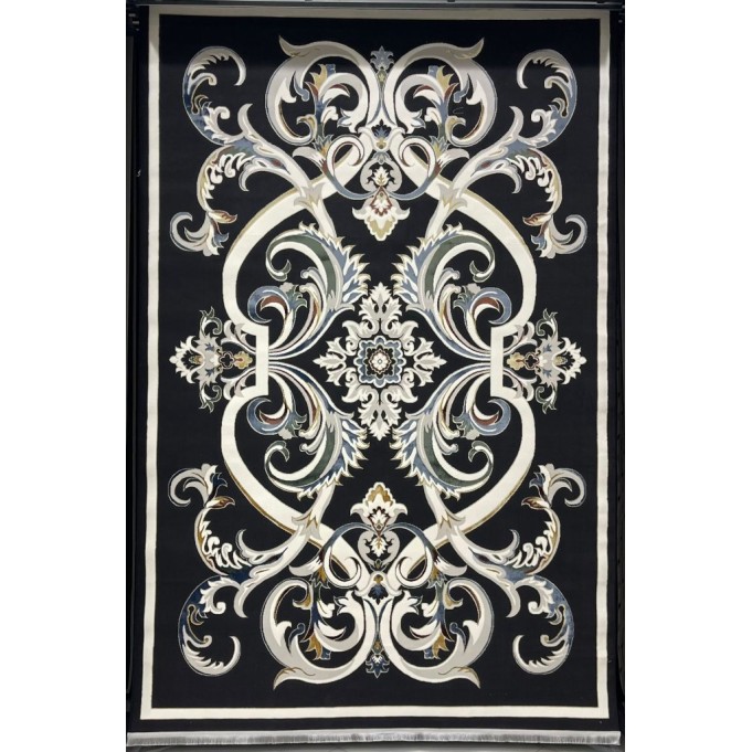 سجاد سفير تركي SRC06A اسود مولتي مقاس 150*220