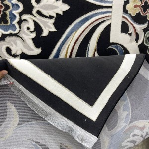 Turkish Safir Rug SRC06A Black Multi-Size 300*400