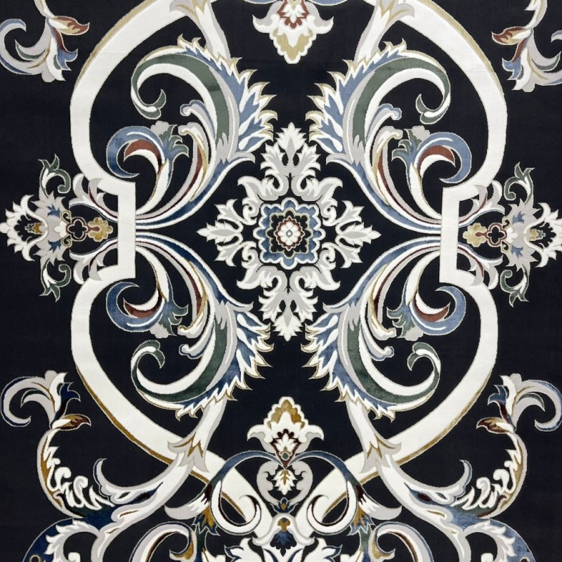 سجاد سفير تركي SRC06A اسود مولتي مقاس  300*400