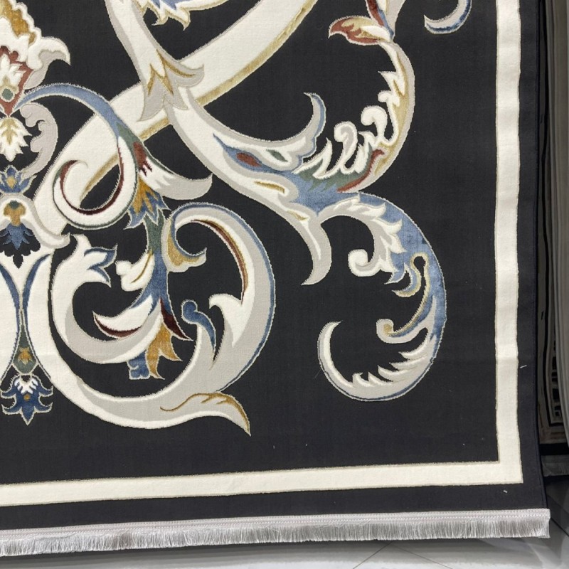 سجاد سفير تركي SRC06A اسود مولتي مقاس  300*400