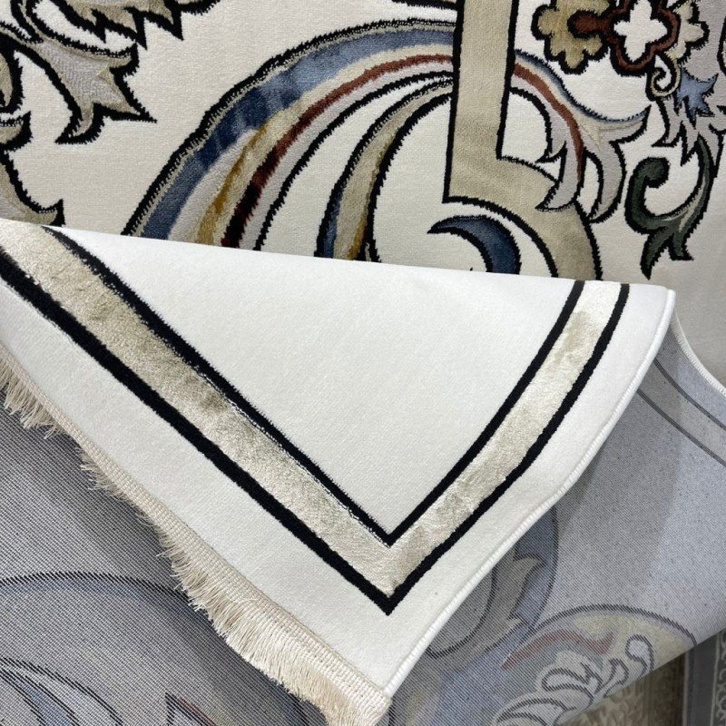 سجاد سفير تركي SRC06A كريم مولتي مقاس 100*300