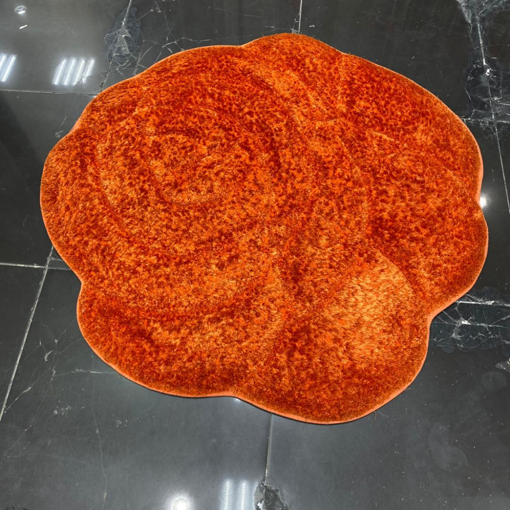 حرير شاغي ثري دي حفر يدوي وردو جوري دائري اورنج حرير شاغي ثري دي حفر يدوي وردو جوري دائري اورنج