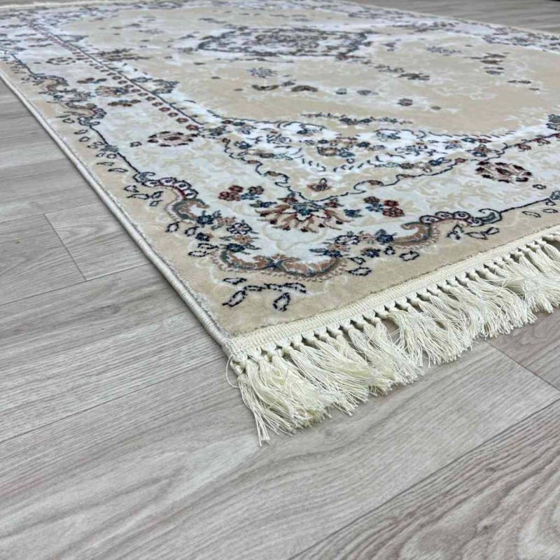 سجاد تركي سوبر اصفهان C709B لون كريم مقاس 300*500