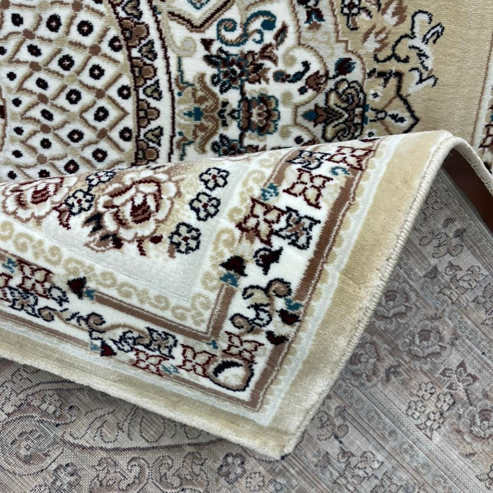 سجاد تركي سوبر مليون 3658D لون بيج مقاس 50*80