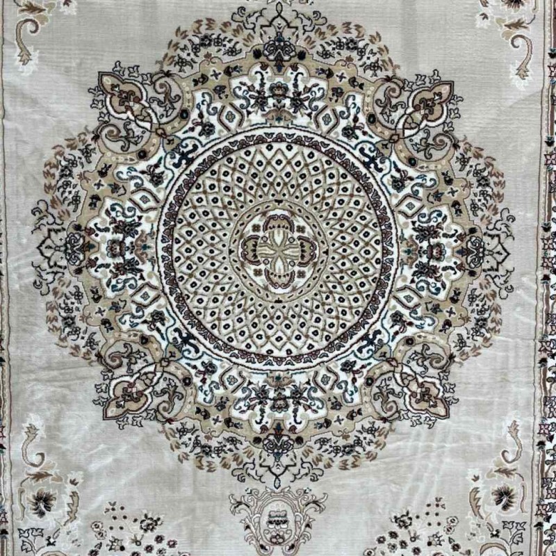 سجاد تركي سوبر مليون 3658D لون كريم مقاس 100*400