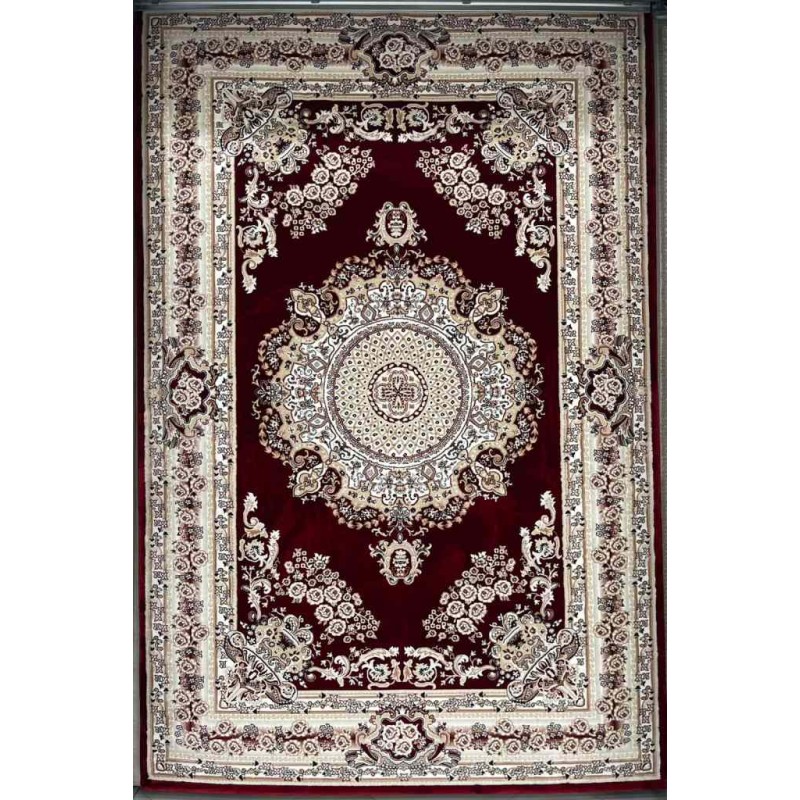 سجاد تركي سوبر مليون 3658D لون عنابي مقاس 400*600
