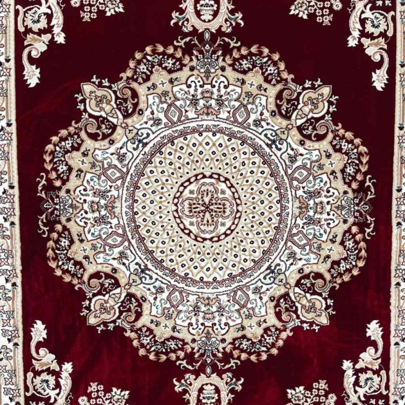 سجاد تركي سوبر مليون 3658D لون عنابي مقاس 400*600