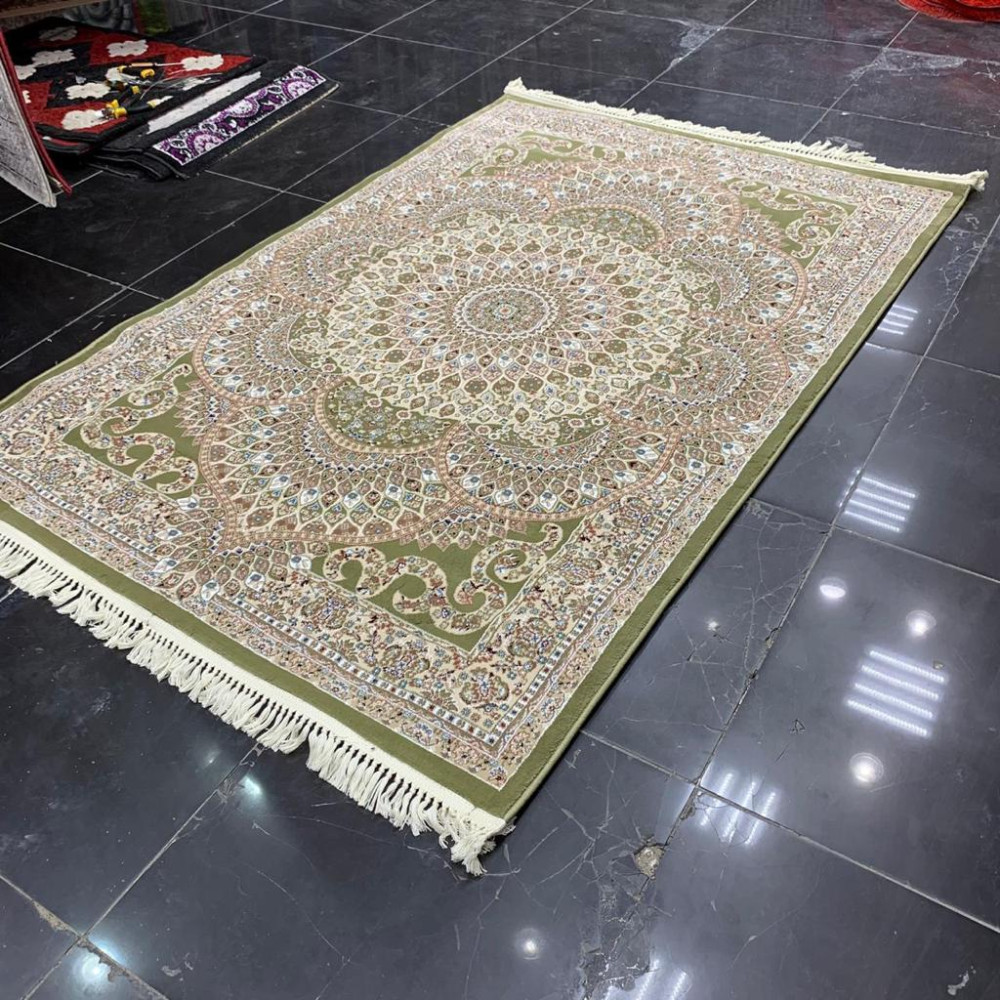 سجاد تركي اصفهان اخضر سجاد تركي اصفهان اخضر