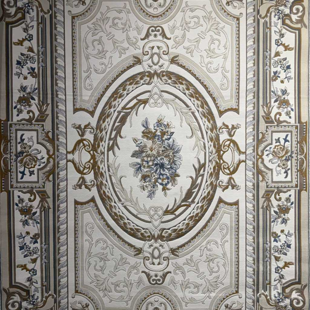 سجاد تركي اندلس J687AF كريم رصاصي مقاس 200*200