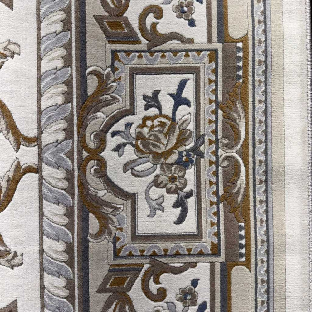 سجاد تركي اندلس J687AF كريم رصاصي مقاس 200*200