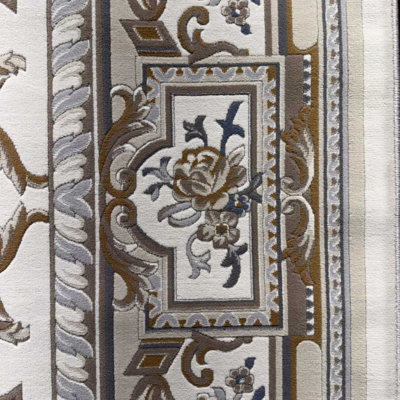 سجاد تركي اندلس J687AF كريم رصاصي مقاس 250*350