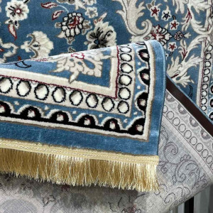 سجاد تركي حرير N232A سماوي مقاس 50*80 سجاد تركي حرير N232A سماوي مقاس 50*80