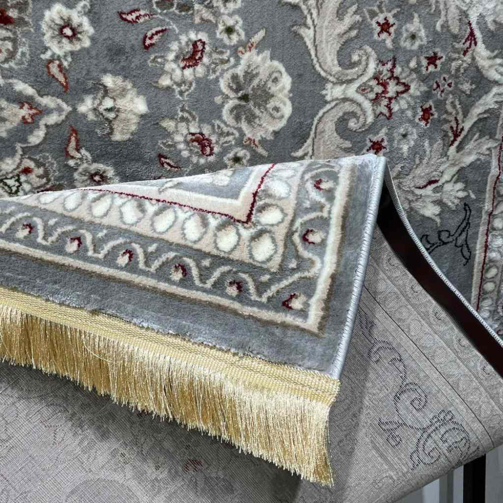 سجاد تركي حرير N232A رصاصي مقاس 50*80