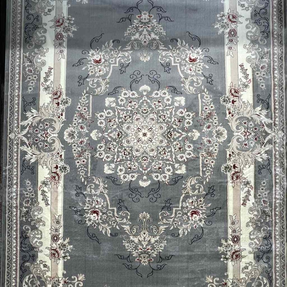 سجاد تركي حرير N232A رصاصي مقاس 50*80