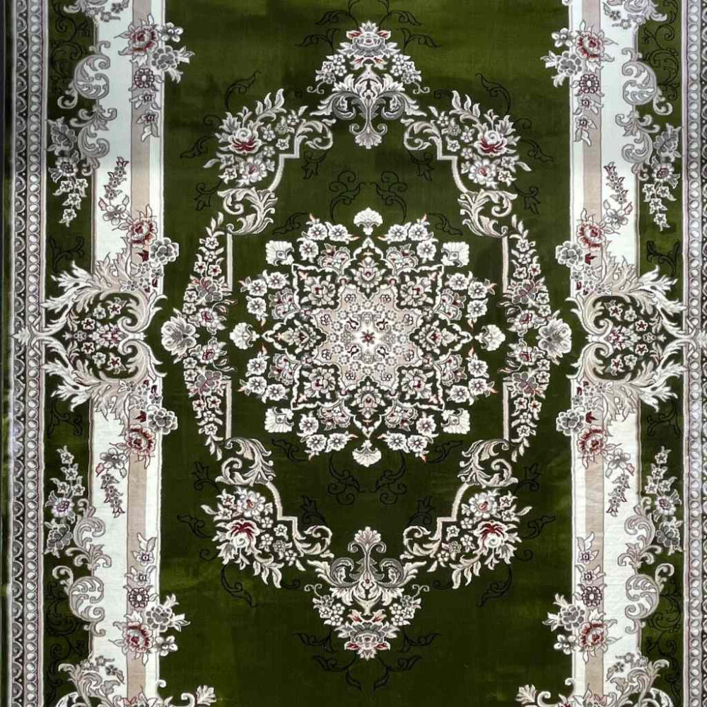 سجاد تركي حرير N232A اخضر مقاس 400*600
