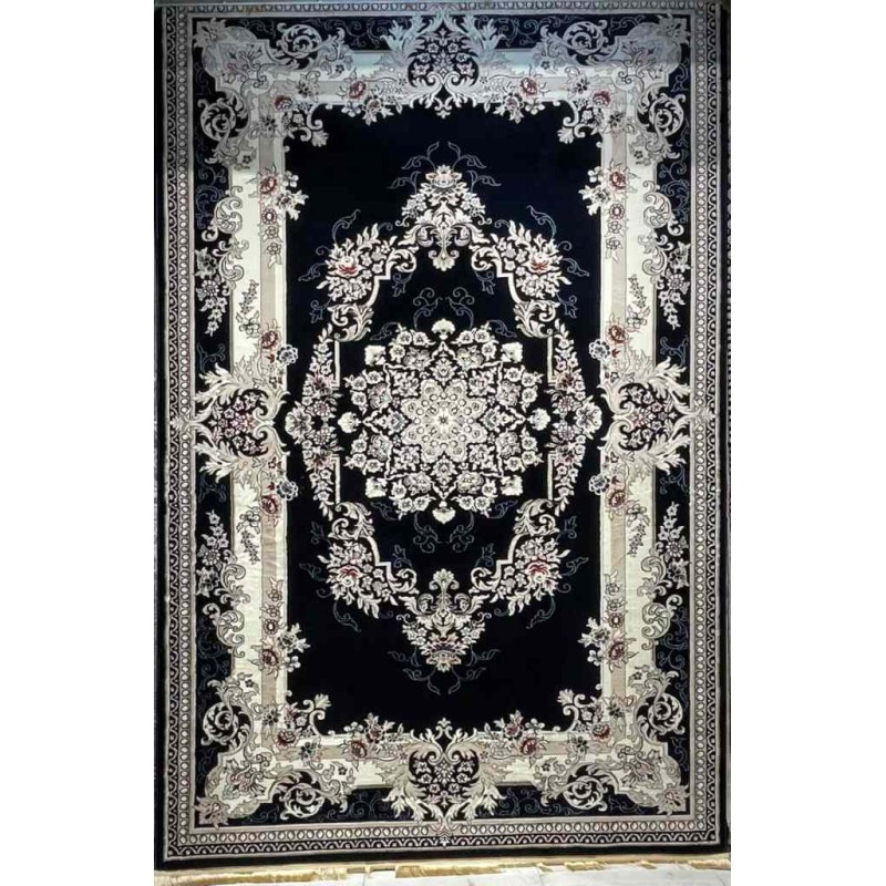 سجاد تركي حرير N232A كحلي مقاس 400*500