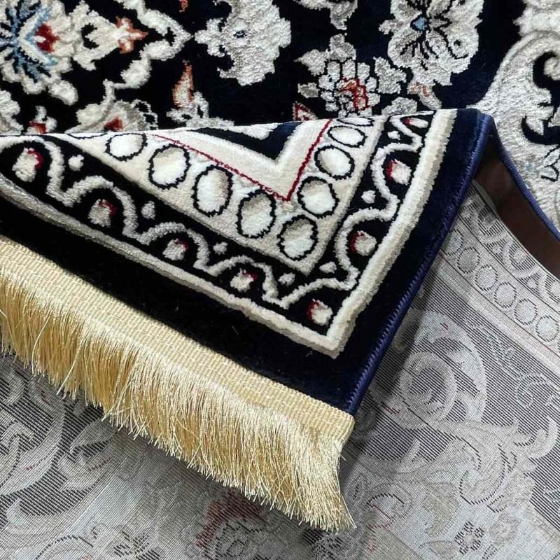 سجاد تركي حرير N232A كحلي مقاس 400*500
