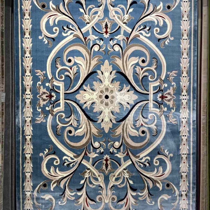 سجاد تركي حرير EH94A سماوي مقاس 200*300