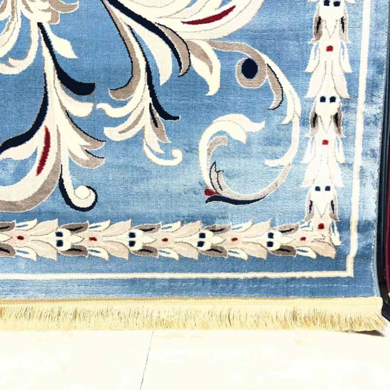 سجاد تركي حرير EH94A سماوي مقاس 200*300