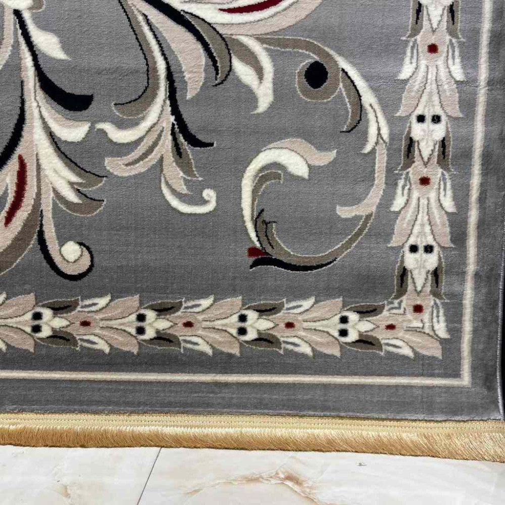 سجاد تركي حرير EH94A رصاصي مقاس 50*80