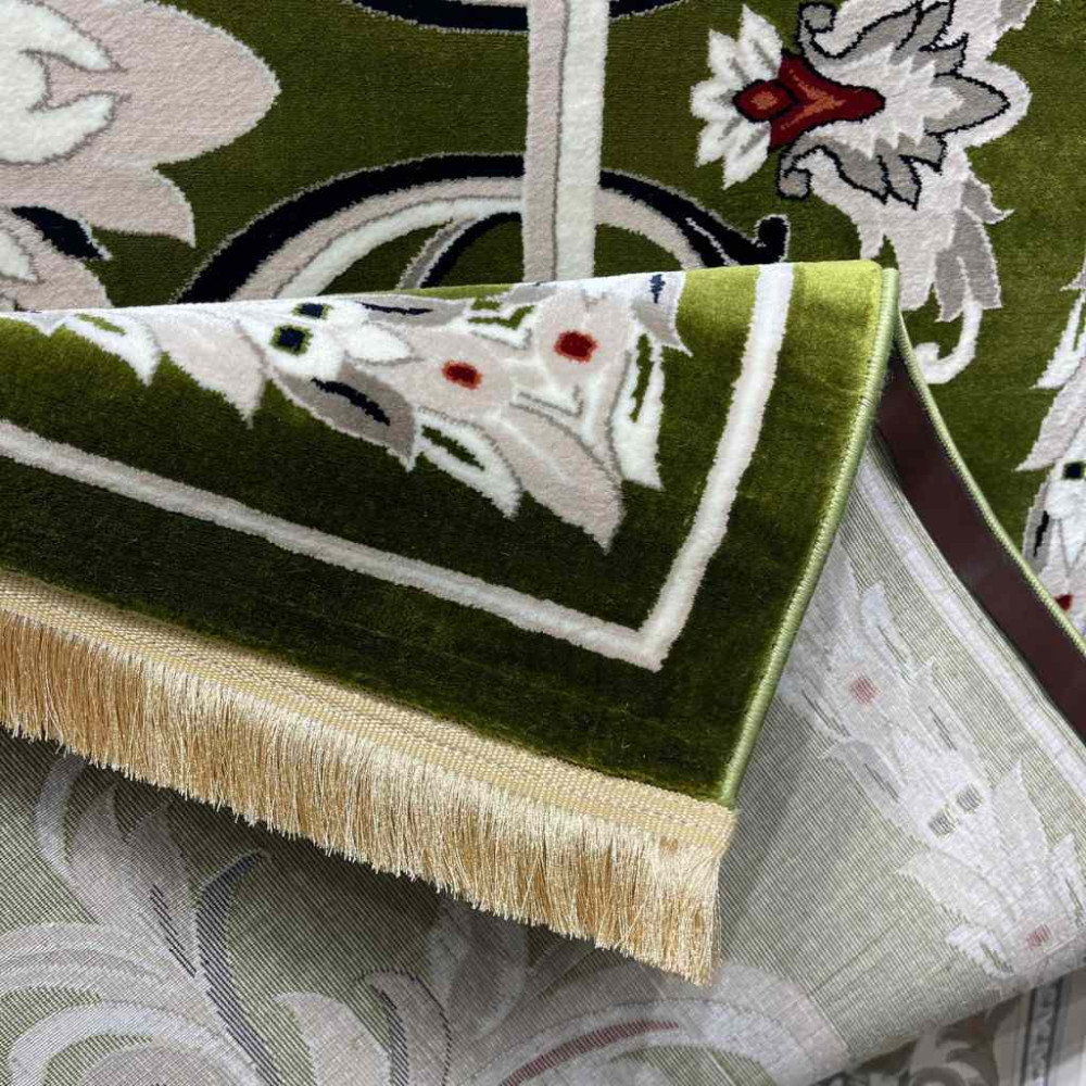 سجاد تركي حرير EH94A اخضر مقاس 400*600