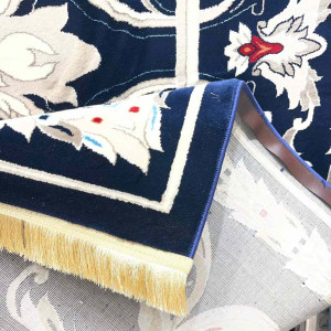 سجاد تركي حرير EH94A كحلي مقاس 50*80