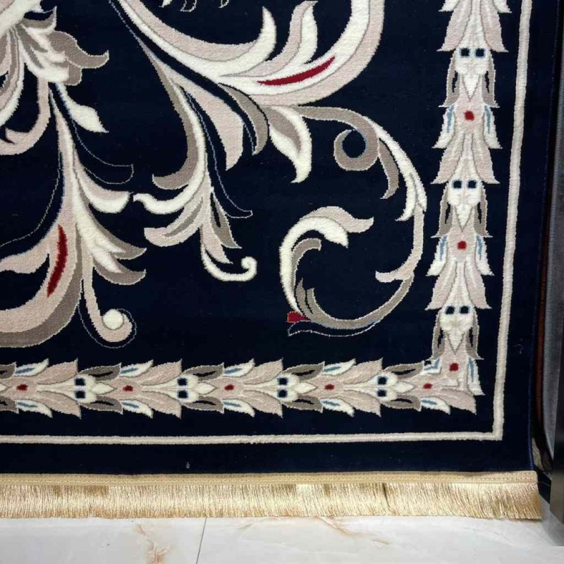 سجاد تركي حرير EH94A كحلي مقاس 200*300