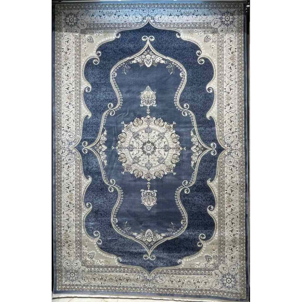 سجاد تركي قوقاز 01013E سماوي مقاس 100*200