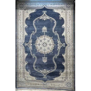 سجاد تركي قوقاز 01013E سماوي مقاس 100*200