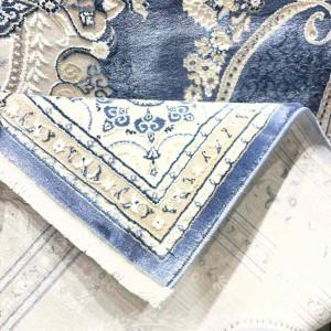 سجاد تركي قوقاز 01013E سماوي مقاس 100*200