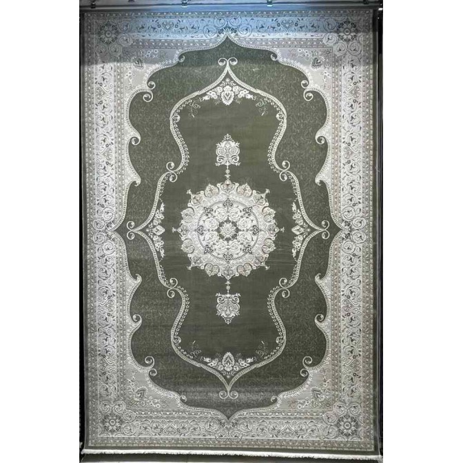 سجاد تركي قوقاز 01013E اخضر مقاس 100*300