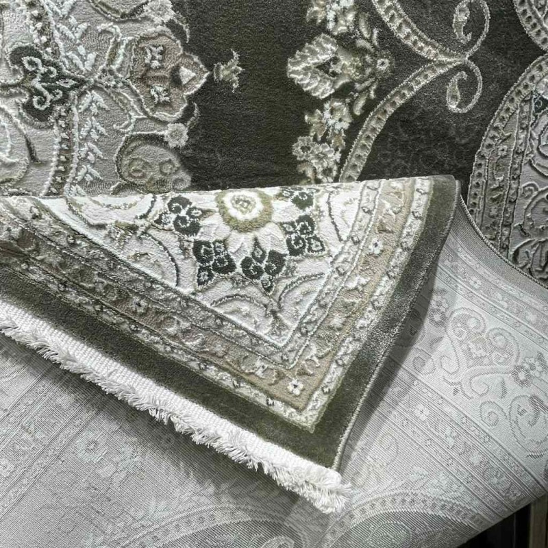 سجاد تركي قوقاز 01013E اخضر مقاس 300*400