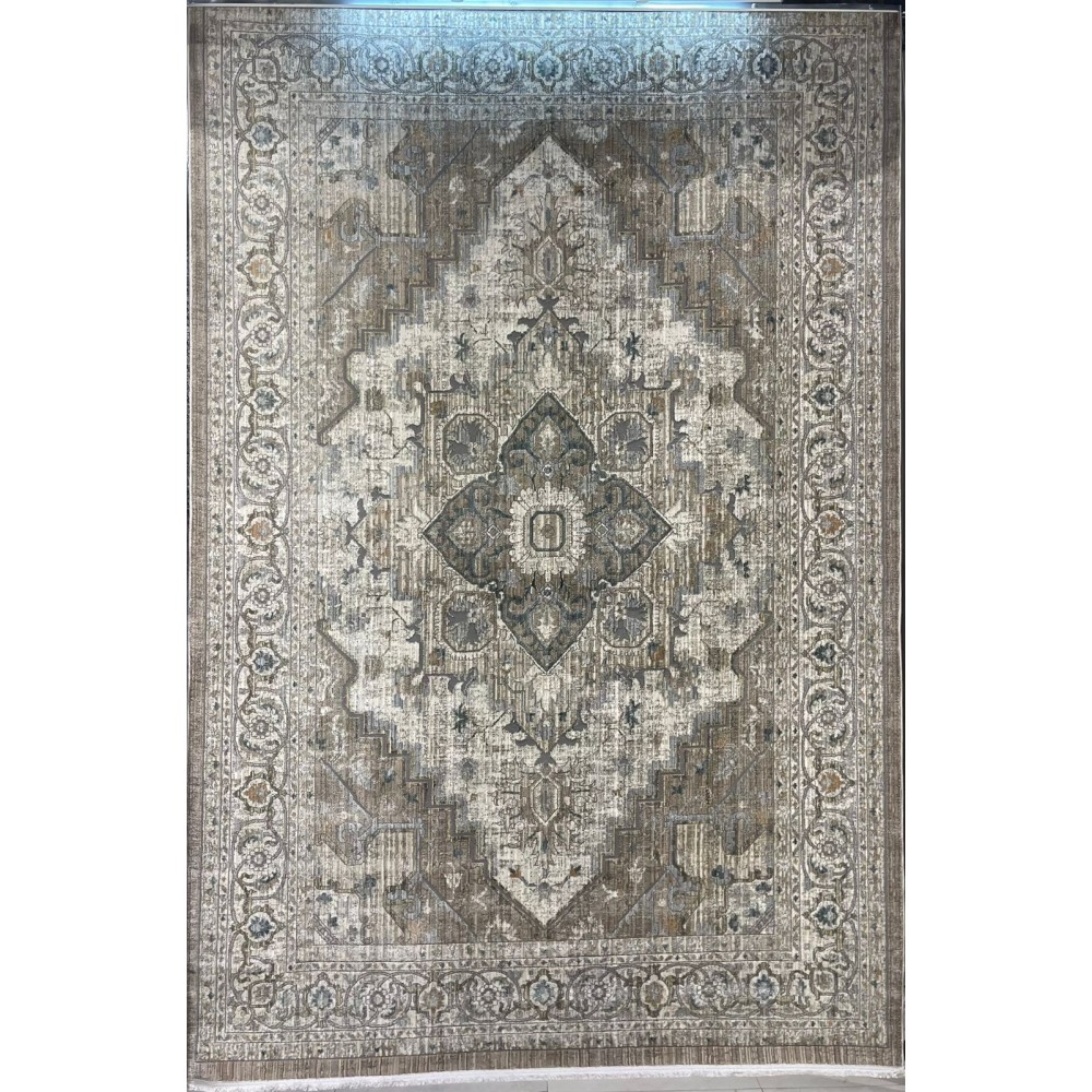 Turkish Bohemian Marrakech Rug F0560A beige white Size 120*170